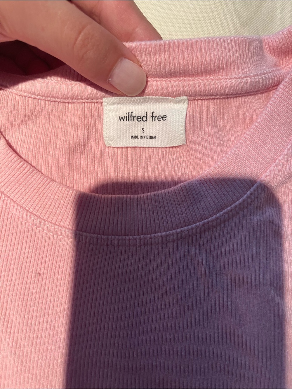 Wilfred Pink Ribbed Tee - Picture 3 of 3